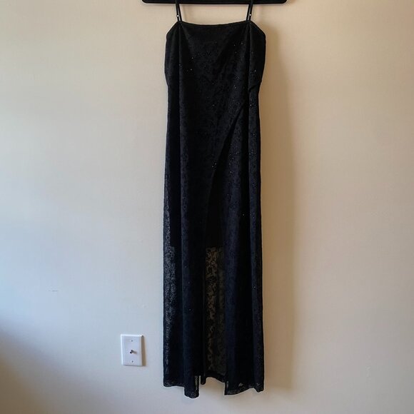 Next Up Black High-Low Formal Dress - Picture 1 of 8